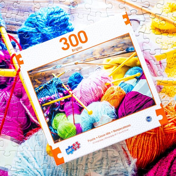 SureLox Other - 🧵 "Knitting Needles" by SureLox 🧵 (300) Piece Jigsaw Puzzle 🧵